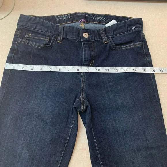 ❣️Tommy Hilfiger Mid rise dark blue skinny Jeans Sz4 - Picture 5 of 10